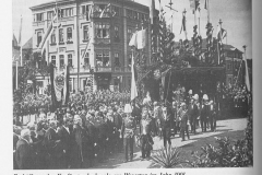 Enthüllung des Kurfürstendenkmals am Wesertot